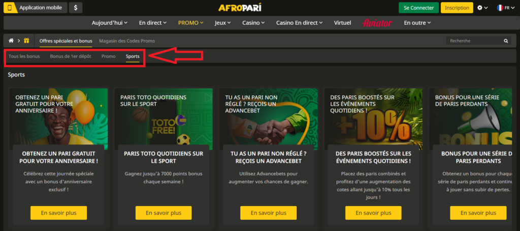 Live betting with AfroPari