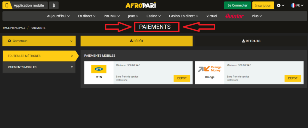 AfroPari  Money transactions