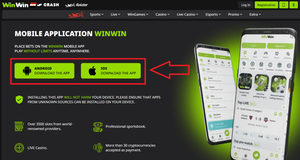 WinWin app download for different platforms