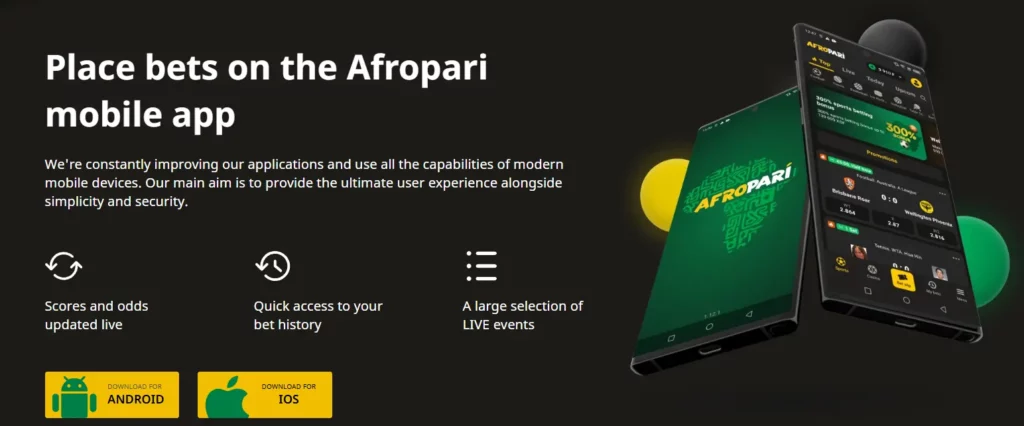 Afropari mobile app