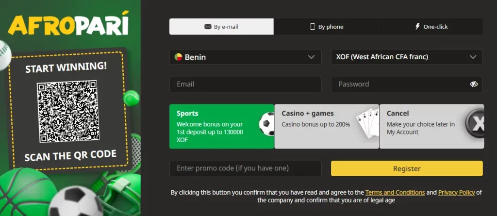 AfroPari registration